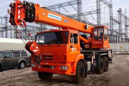 Автокран 25 тонн 28 метров КАМАЗ